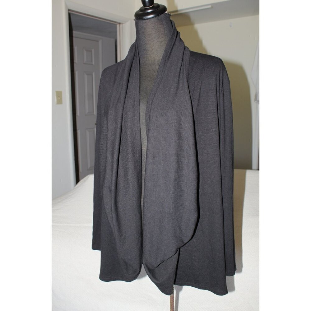 J. Jill Drape front Wrap Scarf Convertible Cardigan Long Sleeve Large P Winter - Picture 3 of 6